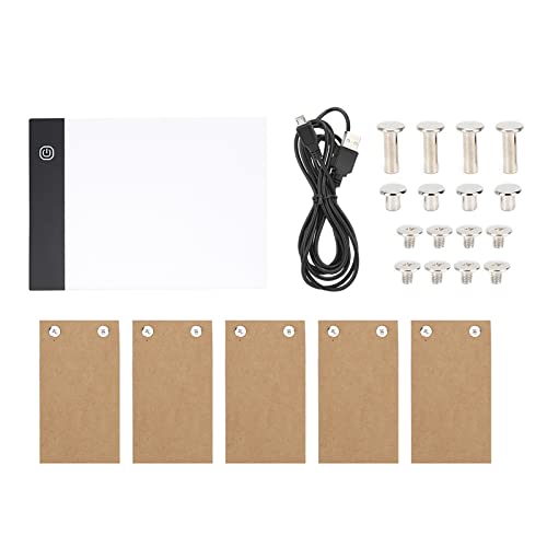 Tablero LED para Dibujo a Mano A5, Herramienta de Pintura Ultra Delgada Portátil de 9 Pulgadas, Luz LED Ajustable con Protección Ocular y Base Antideslizante, Accesorios Completos