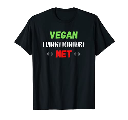 Divertido mensaje Vegan funciona Net Camiseta