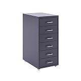 ntumLeap Sturdy Grey Steel Lateral File Cabinet with Drawers,41 X 28 X 69 Cm,Modern Design for Office & Document Storage,& Space-Saving Solution,