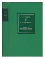 Studies in Bibliography - Papers of the Bibliographical Society of the University of Virginia / Volume Twenty-One B000HDSN3G Book Cover