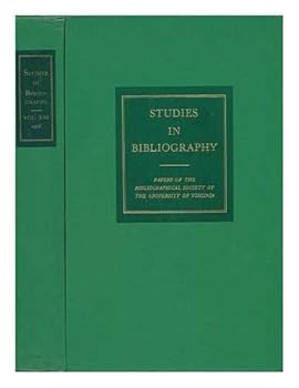 Studies in Bibliography - Papers of the Bibliographical Society of the University of Virginia / Volume Twenty-One
