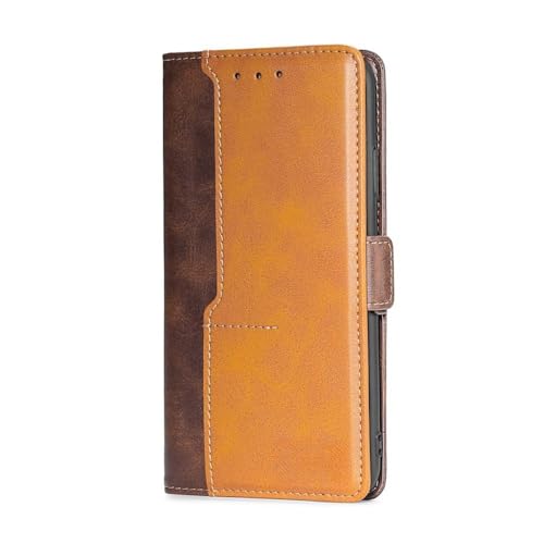 Étui de Livre pour Oneplus Nord N200 Protection Intégrale Housse Portefeuille Cuir Marron
