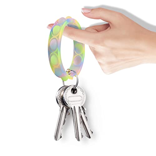 60 Pcs Pop Bubble Bracelet Fidget Toys, Pop Wristband Fidget Bulk Toy For Party Favors, Halloween Christmas Valentine Gifts Students Gifts Classroom Prizes Goodie Bag Stuffers For Kids #TOP3