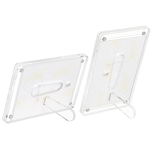 Ecoseao 4X6 Minimalist Picture Frame Acrylic Glass Photo Frame With Magnetic Desktop Display Horizontally Or Vertically #TOP3