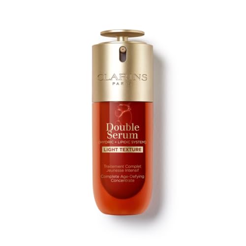 Clarins DOUBLE SERUM Light Texture 2-in-1 Hydrating Anti-Aging Face Serum