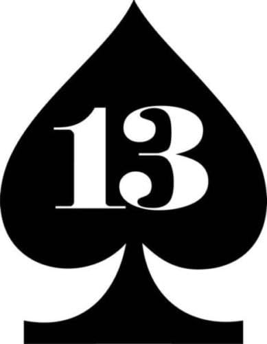 Spade Lucky 13 Japanese JDM Vinyl Graphic Car Truck Windows Decor Decal Sticker 