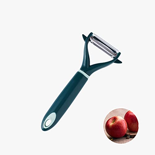 Leize Classic Peeler For Vegetable & Fruit, Green Kitchen Peelers For Potato Apple Carrot, Stainless Steel Y-Shaped Multifunctional Peelers With Ergonomic Handheld Good Durable Easy To Clean #TOP29