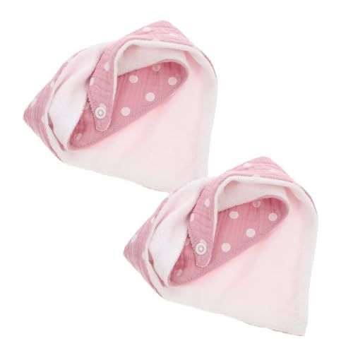 Toyvian Babero Elementos Botines Paraca Cepillo De Para Bebe Arcos De Pelo Infantil Nacidos Chica Artículos De Bebé Babear Saliva Rosa Algodón