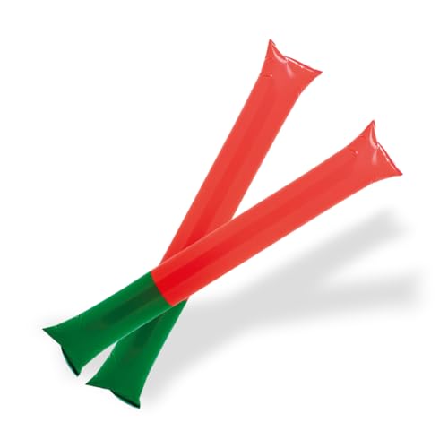 FUN FAN LINE - Lot 5 Paires Bâtons de Frappe Gonflables Réutilisables | Bâtons de Fête ou d'Animation Bruyants pour Événements Sportifs et Célébrations | Cotillons Accessoires d'Ambiance (Portugal x5)