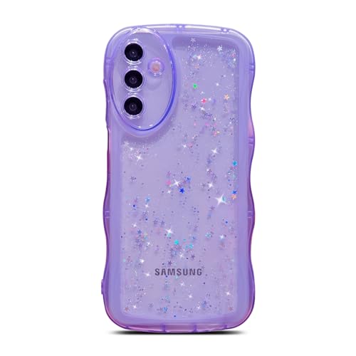 Coque Samsung S25 FE antichoc anti-glisse ondulée transparente paillettes pour objectif