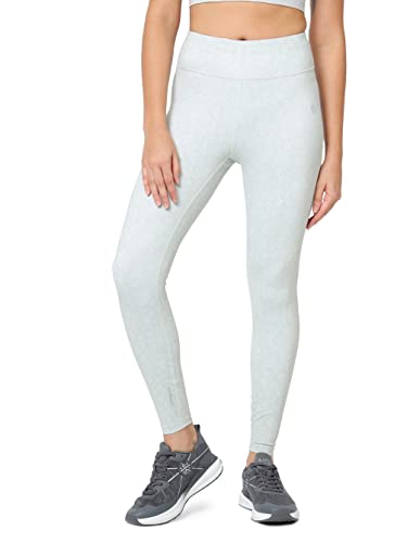 Image of CULT High Waist Running Tights with Side Pocket | Geometric Print | Breathable | Moisture-Wicking | Curved Hem