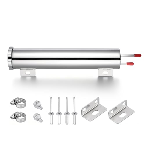 EVIL ENERGY Stainless Steel Radiator Overflow Tank 2"x10