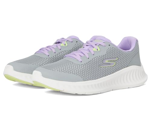 Skechers Women's Go Walk Now Narissa Sneaker, Gray/Lavender, 6