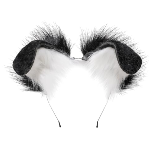 Zcargel 動物コスプレ耳ヘアバンド 動物 子犬の耳 ヘッドバンド 犬の耳ヘアバンド ハンドメイド フェイクぬいぐるみ 犬の耳 ヘアバンド