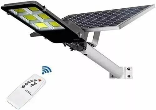 Generico LAMPIONE STRADALE SOLARE 400W FARO LED CON PANNELLO TELECOMANDO CREPUSCOLARE
