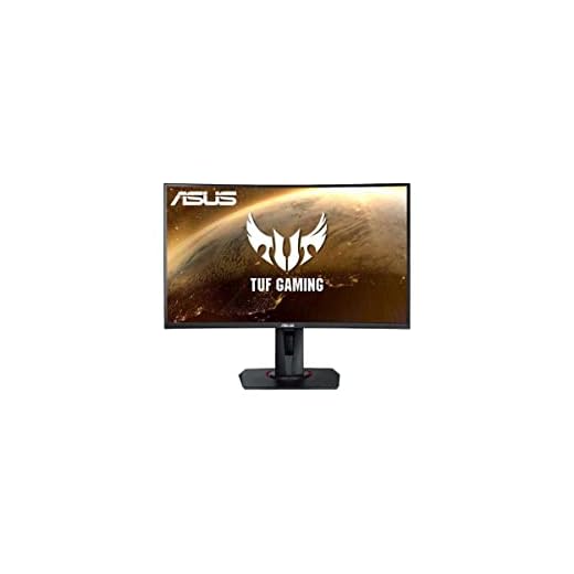 ASUS TUF Gaming VG27WQ 27” Curved Monitor, 1440P WQHD (2560 x 1440), 165Hz, Adaptive-sync, Freesync Premium, Extreme Low Motion Blur (ELMB), 1ms, 400 nits, DisplayHDR 400, DisplayPort and HDMI