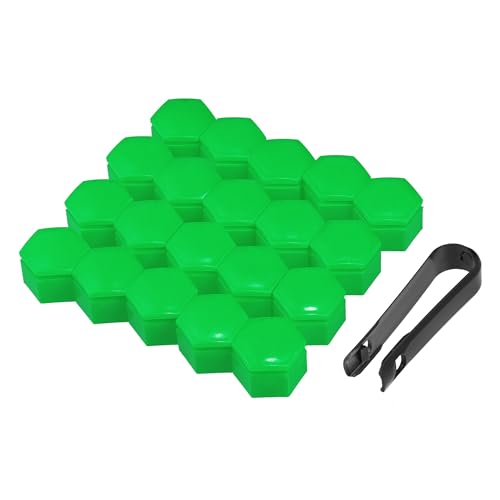 QUARKZMAN 20 Tapas de Tuercas de Rueda para Land Rover Range Rover 22Mm Verde