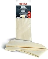 SONAX PremiumLeder (1 Stück) saugfähiges Naturleder zum Flecken- und streifenfreien Trocknen von Lackoberflächen, Glas und Spiegeln | Art-Nr. 04163000