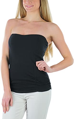 Image of ToBeInStyle Women's Cotton-Spandex Blend Stretchy Tube Top