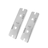GKZKNG Compatible with Husqvarna 5056981-01N Chainsaw Depth Gauge Tool for 3/8' Chains, Fits 73LP 73VL (H42) Chain, Raker Gauge Filing Guide for Accurate Raker Depth Adjustment 2pcs