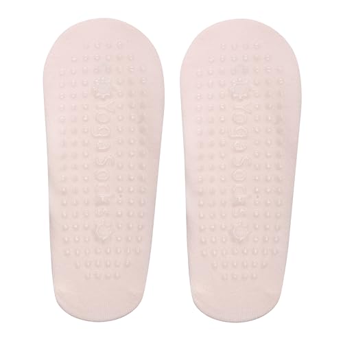 Image of Mint & Oak Pilates Socks with Grips for Women, Ankle Length Non-Slip Yoga Socks, Cotton Ideal For Yoga, Pilates, Gym, Workout, Cute Women's Gift Pack of 3