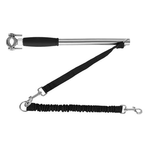 Nicear Laisse de vélo mains libres pour chien, idéale pour l'exercice, l'entraînement, le jogging et le vélo. Facile à installer et à retirer.