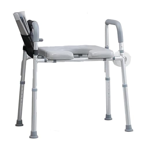 Toilettensitzerhöhung mit Armlehnen, höhenverstellbar, Toilettensitzerhöhung für ältere Menschen, erhöhter Toilettensitz, Badezimmer für Erwachsene, WC