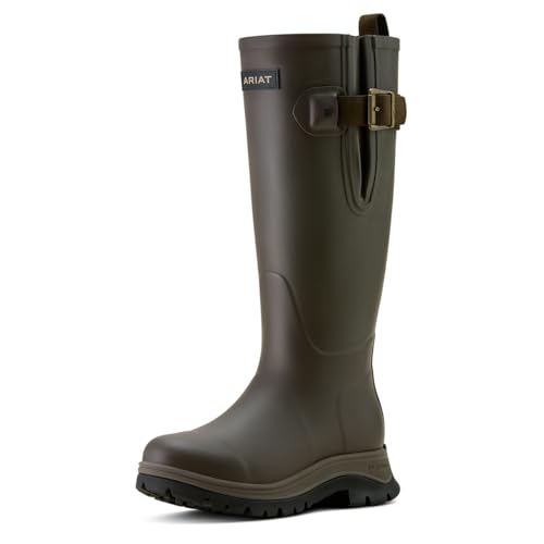 ARIAT womens Woodstock Rubber Boot, Bracken Brown, 6.5 UK