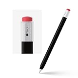 ELETIUO Silicone Case Compatible with Apple Pencil 2nd Generaion Cover,Protective Holder Grip Sleeve with Cap Accessories Compatible with iPad Pro 11 12.9 inch,Black