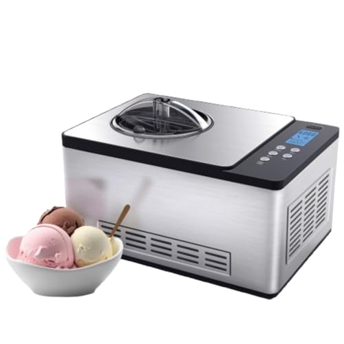 Whynter Ice Cream Maker Machine & Yogurt Automatic 2 Qt. with Built-In Compressor, LCD Digital Display & Timer, No Pre-Freezing, ICM-220SSY, Stainless Steel by Whynter - Used condition - US$233.40