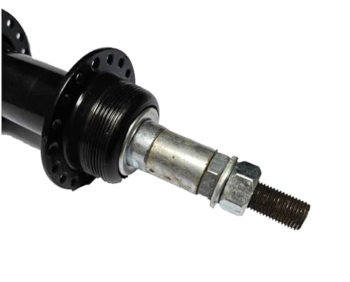 Image of Bicycle Disc Brake Rear Hub, Black, Both SIde Threaded Axle