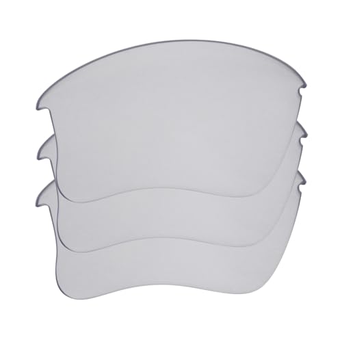 Verres polarisés Flak Jacket XLJ transparents de qualité supérieure pour une pureté visuelle maximale