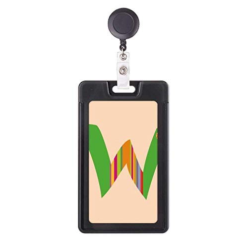 Porte-badge rétractable W orange fruits avec enrouleur robuste pour carte