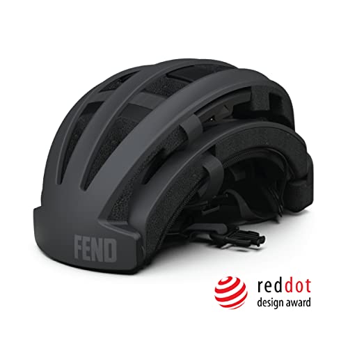 Fend One Foldable Bike Helmet - Adult Mens And Womens Bike Helmet - Collapsible By 50% Of Original Size - Safety Certified For Bicycle Road Bike Scooter Cycling Commuter Helmet… #TOP1