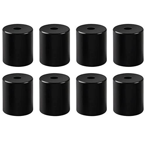 Vimite Silikon Isolierte Dämpfer Puffer Tube, 8 Stücke Silikonpuffer 3D Drucker, 18 mm 3D Drucker Heatbed Teile für Anet A8 Wanhao D9 Anycubic Mega Bottom Connect (Schwarz) Cover