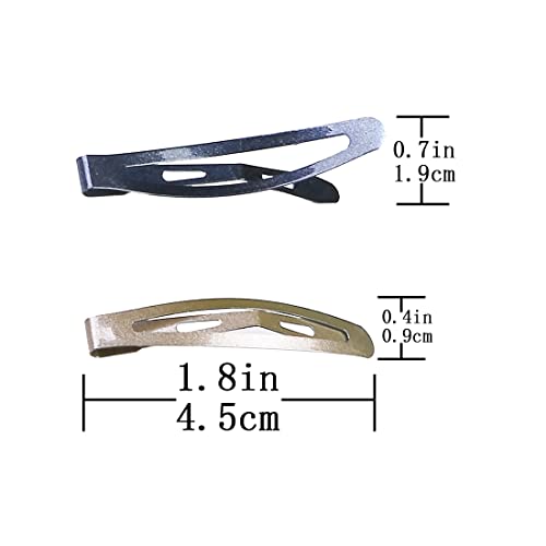 Minihope 24 Pcs Classic Oval Metal Contour Hair Clips For Girls 1.8 Inch No Slip Metal Snap Hair Clips Simple Barrettes For Kids Teens Hair Accessories For Women (6 Colors) #TOP2