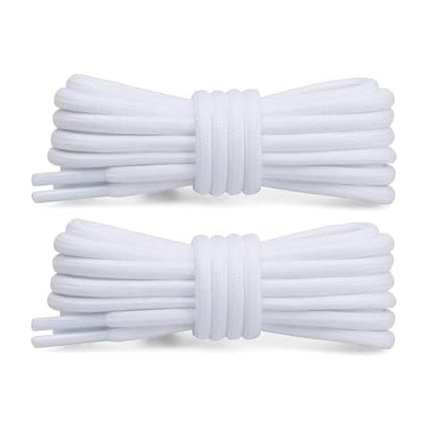 Sechunk 2 Pair Round Shoe Laces for Sneakers, Shoelaces for Sneakers, Shoe Strings, Athletic Shoelaces Cover