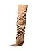Michael Kors Women's Noemie Over the Knee Heeled Boot, Husk, 7