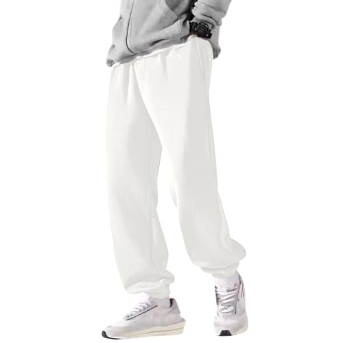 Boys Baggy Sweatpants Open Bottom Fleece Lined Sweats Pants Wide