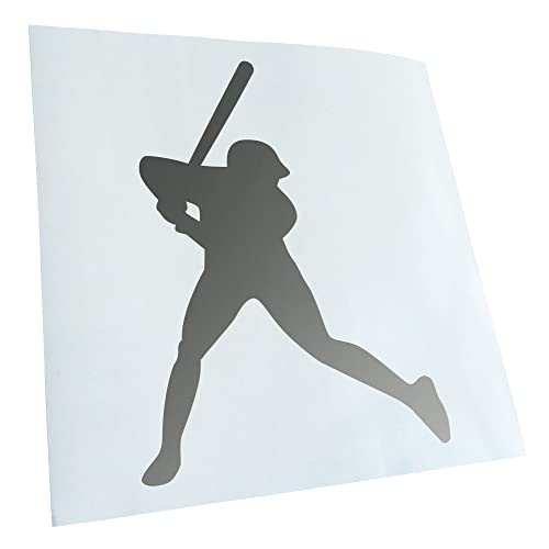 Kiwistar - Autocollant - pour joueur de baseball - argent - G24 - Pour voitures, vélos, véhicules, motos, cyclomoteurs, tuning, vitres arrière