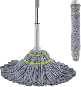Self Wring Twist Mop for Floor Cleaning with Long Stainless Steel...