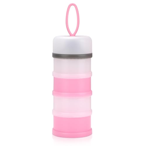 Image of Accmor Baby Formula Dispenser On The Go, Stackable Formula Dispenser Formula Container to Go, Non-Spill Portable Milk Powder Kids Snack Storage Container, BPA Free