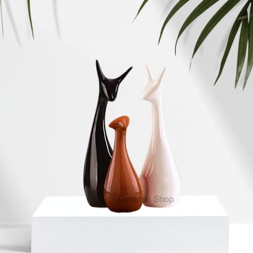 Image of Ceramic Shop (Deer Family Brown - 1)