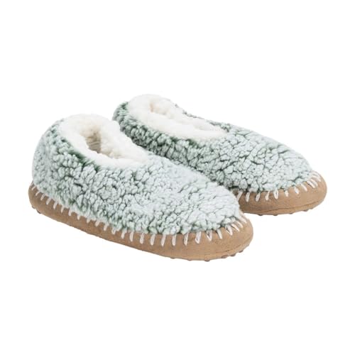 Image of Lemon Ladies' Super Soft Non Slip Grippers Plush Slipper Sock, S /M 5-7