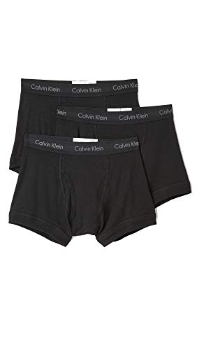 Image of Calvin Klein Men's Cotton;Cotton Blend Underwear Classics Trunks (Pack of 1) (NB1119-001 Black S)
