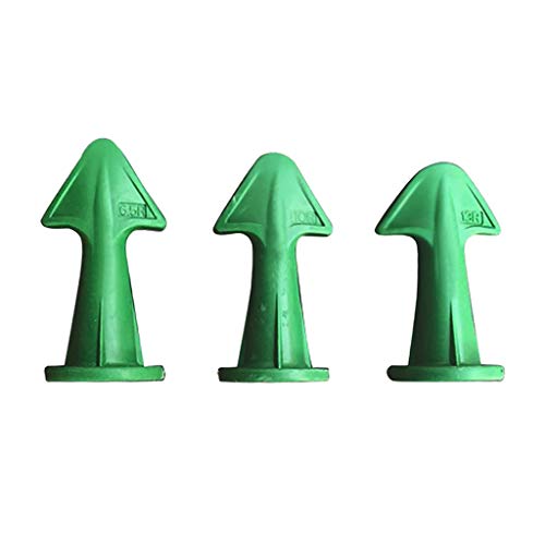 Caulk Nozzle Applicator, 3Pcs Silicone Caulking Tools Sealant Nozzle,Caulking Epoxy Piston Nozzle Accessories, Silicone Sealant Finishing Tool Grout Scraper for Tile or Brick Joints (Green)