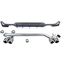 Heckdiffusor Carbon + Endrohr Sport Look für 4er BMW F32 F33 F36 425 428 430