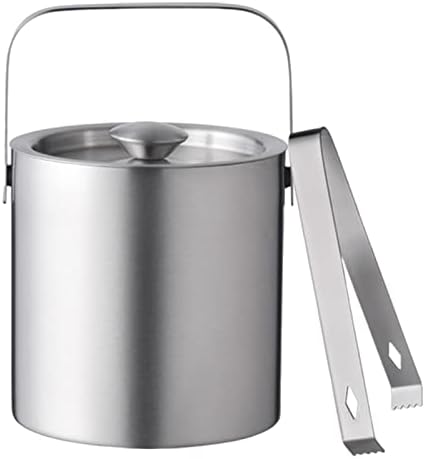 ANSNOW Cubo de Hielo de Acero Inoxidable Aislado Que Mantiene el Hielo Congelado por Más Tiempo para Bar, Fiestas, Picnic, Refrigeración, Bebidas, Café, Té/-/1300Ml con Clip para Tapa ANSNOW Cubo de Hielo de Acero Inoxidable Aislado Que Mantiene el Hielo Congelado por Más Tiempo para Bar, Fiestas, Picnic, Refrigeración, Bebidas, Café, Té/-/1300Ml con Clip para Tapa