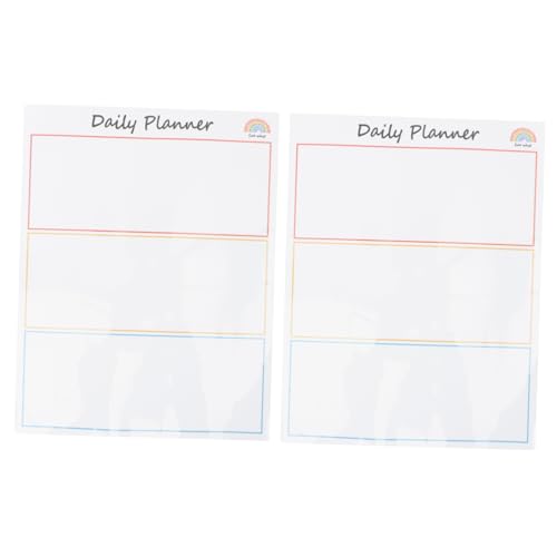 SHINEOFI 2st Magnetisk Meddelandeboard Avtorkbar Magnetisk Whiteboard För Kylskåp Planering Med Noteringsutrymme För Familjeplanering -göra-listor