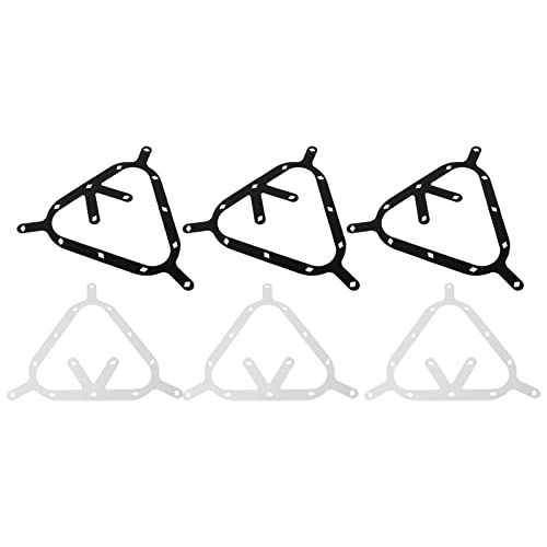 Billiard Ball Rack, 6pcs Professional Billiard Pendulum Sticker Film Paper Triangle Magic Rack Billiard Kick Off Sheet for Placing 8/9/10 Balls Championships